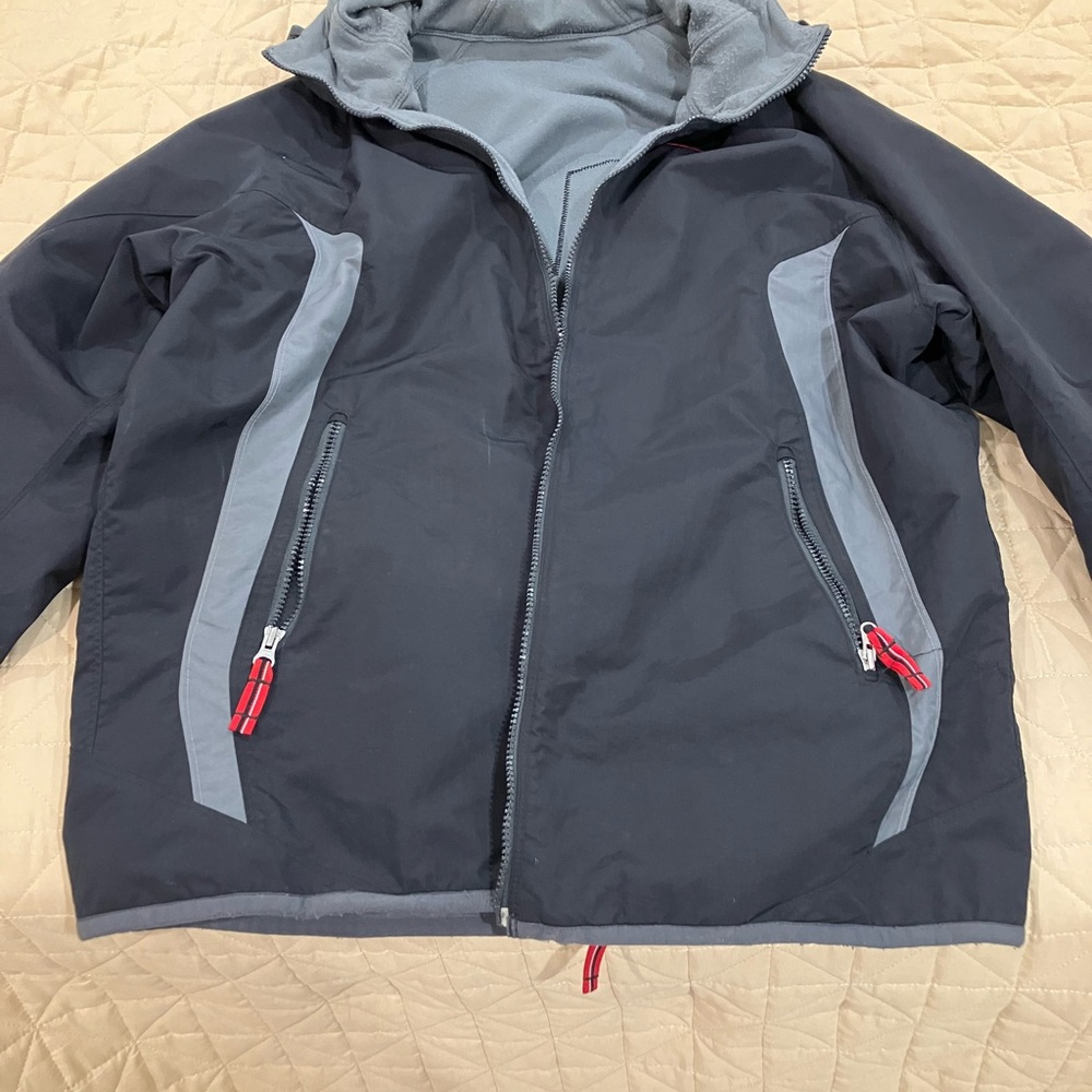 Vintage Y2K Nike Reversible Fleece Windbreaker Full Zip Hooded Jacket, size L